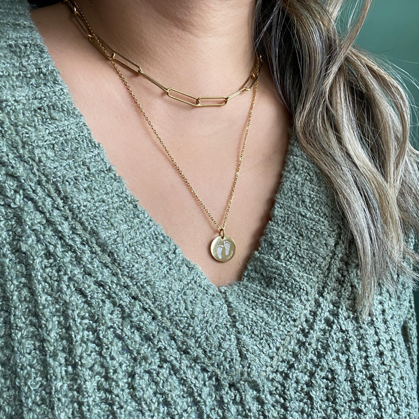 Baby Footprint Necklace