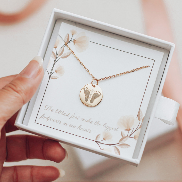 Butterfly Footprint Necklace