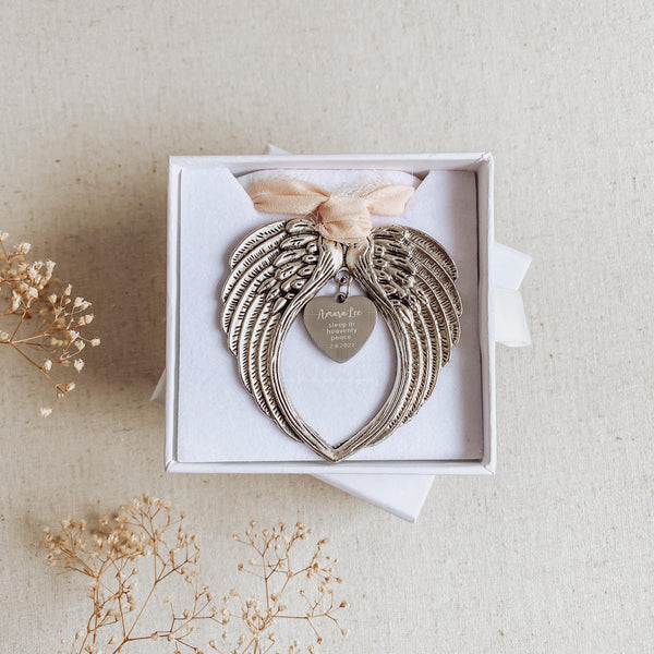 Sleep in Heavenly Peace Wing Ornament