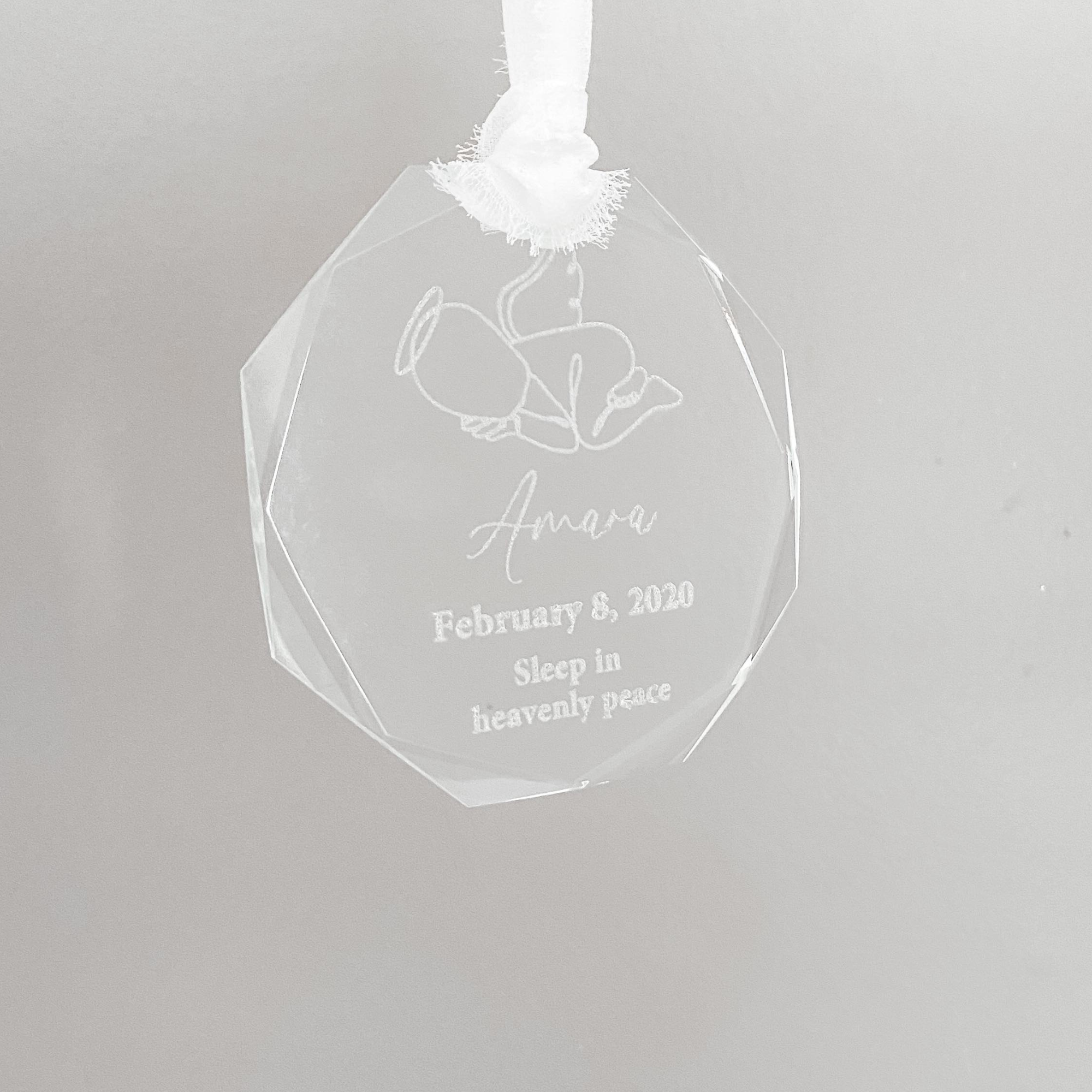 Angel Baby Crystal Ornament