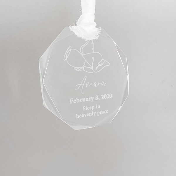 Angel Baby Crystal Ornament