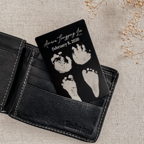 Dad of an angel card wallet